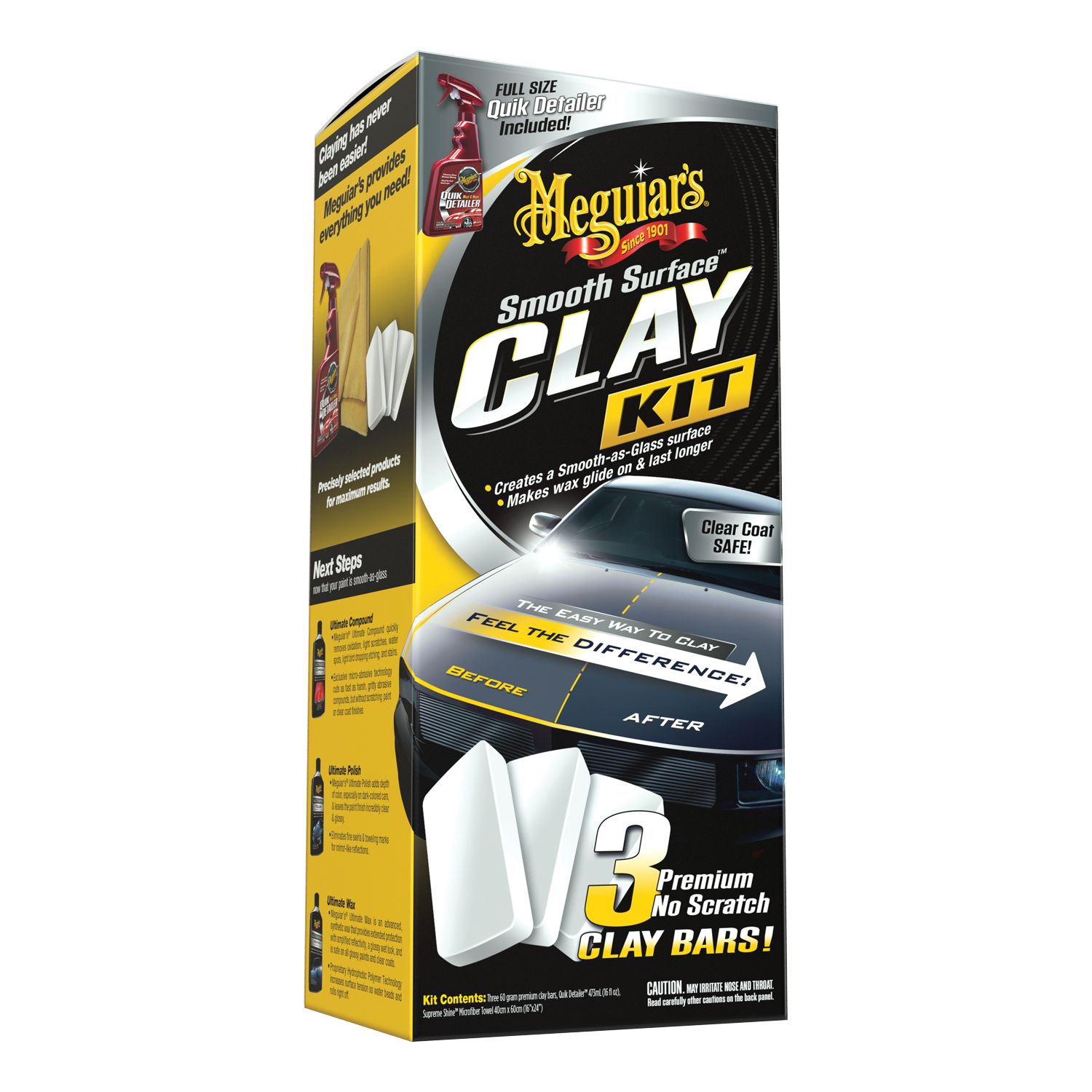Meguiars Smooth Surface Replacement Clay Bar 50g, Car Cleaning
