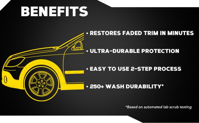 Meguiar’s, Heavy Duty Trim Restoration Kit, G250100